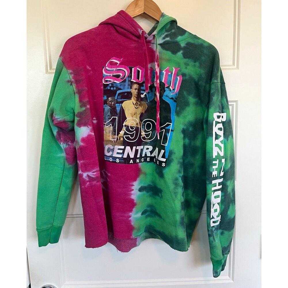 Boyz N The Hood Hoodie 1X Womens Tie Dye South Central 1991 Graphic Sweatshirt